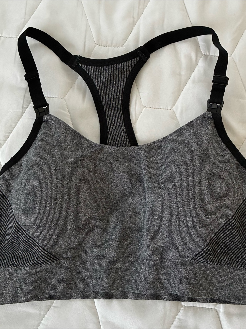Auden Seamless Grey Racerback Sports Nursing Bra